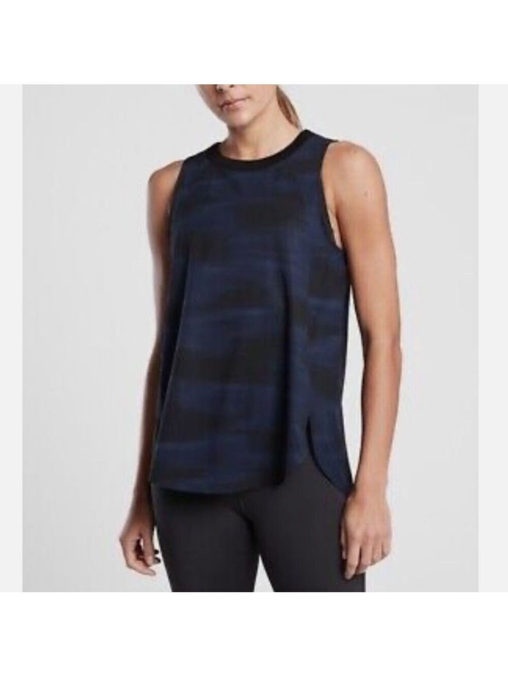 WOMEN'S ATHLETA ZEPHYR PRINT TANK IN BLURRED CAMO 1X